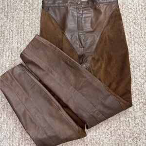 Frank Pearson vintage Sport Women Suede Pants Size 44    #211